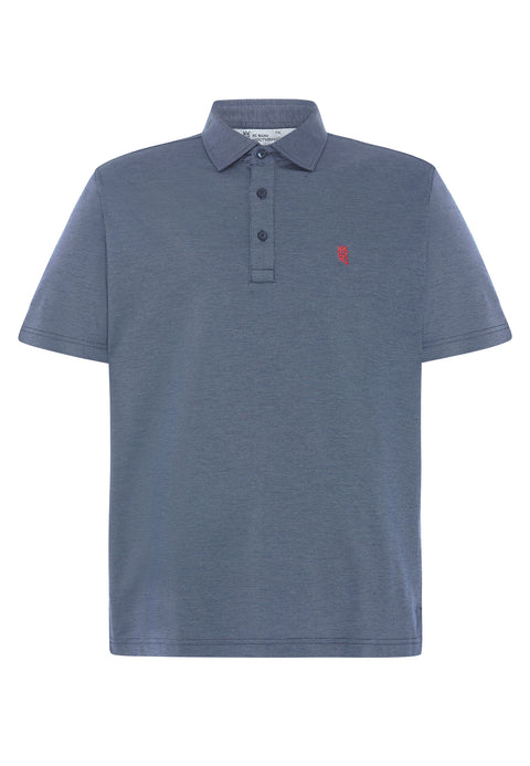 Polo Hombre Manga Corta Premium Algodón Geométrico - Azul 0010_39 - 6344428 - https://www.elbuhonocturno.com/