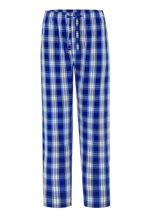 Pantalón Pijama Hombre Largo Algodón Popelín Cuadros - Azul 8911_37 - 37455876 - https://www.elbuhonocturno.com/