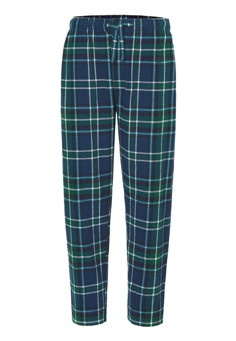 Pantalón Pijama Hombre Largo Franela Invierno Cuadros Verde Botella