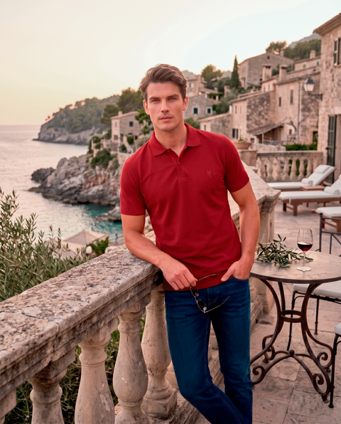 Polo Uomo Premium Cotone - El Búho Nocturno polo maschile classico manica corta