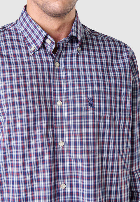 camisa hombre langa bolsillo sin arrugas