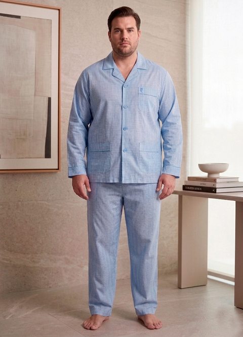 Pijama homem tamanhos grandes 3XL 4XL 5XL — El Búho Nocturno