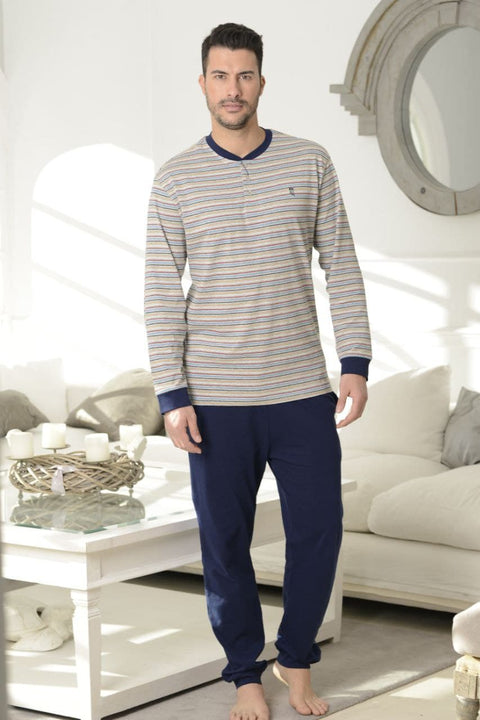 Pijama Hombre Largo De Punto
