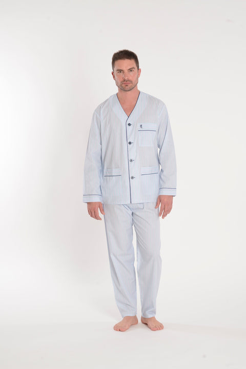 Tipos de cuello pijama hombre: solapa, judo, sir, redondo, pico y tapeta — El Búho Nocturno