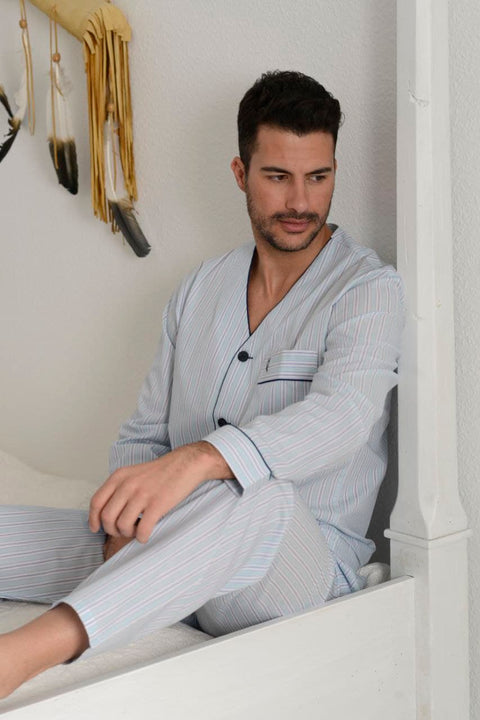 Pijama Largo Caballero Tela