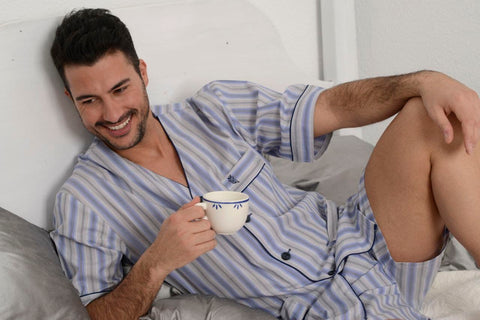 Pijama Hombre Verano Corto Tela