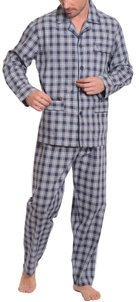 Pijama Hombre Clásico Largo Cuadros