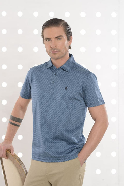 polo premium de caballero de manga corta en punto