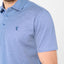 0008 - Polo Premium à manches courtes pour hommes avec patte de boutonnage - Bleu