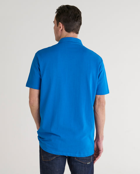 Polo Hombre Manga Corta Azul Royal | El Búho Nocturno