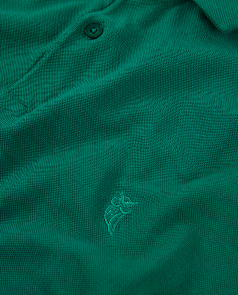 Polo Hombre Manga Corta Verde Billar | El Búho Nocturno