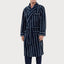Men's Winter Premium Fleece Printed Bathrobe - Blue 0608_39