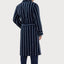 Men's Winter Premium Fleece Printed Bathrobe - Blue 0608_39
