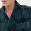 Bata Hombre Invierno Premium Forro Polar Estampado - Verde 0609_46