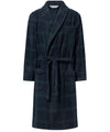 Ochtendjas Heren Winter Premium Fleece Geruit - Groen 0612_40 - Maat 3 (M) / Groente / 100% polyester