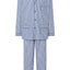Pijama Hombre Largo Solapa Popelín Rayas - Azul 1404_39