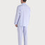   Pijama Hombre Largo Solapa Popelín Rayas - Azul 1547_30 - 60884644 - https://www.elbuhonocturno.com/  