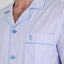  Pijama Hombre Largo Solapa Popelín Rayas - Azul 1547_30 - 1100804 - https://www.elbuhonocturno.com/  