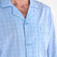   Pijama Hombre Largo Solapa Popelín Cuadros - Azul 1548_33 - 37535793 - https://www.elbuhonocturno.com/  