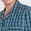 Pijama Hombre Largo Solapa Popelín Cuadros - Azul 1550_39