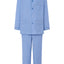 Pijama Hombre Largo Solapa Popelín Rayas - Azul 1551_37