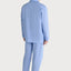 Pijama Hombre Largo Solapa Popelín Rayas - Azul 1551_37