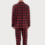   Pijama Hombre Largo Premium Solapa Algodón Franela Cuadros - Rojo 2820_94 - 69248453 - https://www.elbuhonocturno.com/  