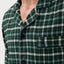   Pijama Hombre Largo Premium Solapa Algodón Franela Cuadros - Verde 2821_40 - 75318911 - https://www.elbuhonocturno.com/  