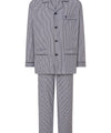 Pijama Homem Comprido Lapela Algodão Popelín Xadrez - Bege 2991_10 - Tamanho 4 (L) / Bege / 100% algodão