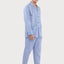   Pijama Hombre Largo Popelín Azul | El Búho Nocturno - 83661465 - https://www.elbuhonocturno.com/  