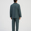 Pijama Hombre Largo Solapa Algodón Popelín Cuadros - Verde 2997_46