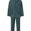 Pijama Hombre Largo Solapa Algodón Popelín Cuadros - Verde 2997_46