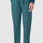 8814 - Premium Flannel Checked Long Trousers - Green