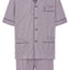 Men's Short Judo Poplin Checked Pajamas - Red 4541_30