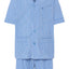   Pijama Hombre Verano Corto Judo Popelín Cuadros - Azul 4550_33 - 37540925 - https://www.elbuhonocturno.com/  