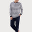  Pijama Hombre Largo Tapeta Algodón Punto Rayas - Gris 5590_20 - 61951166 - https://www.elbuhonocturno.com/  