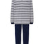   Pijama Hombre Largo Tapeta Algodón Punto Rayas - Gris 5590_20 - 50409203 - https://www.elbuhonocturno.com/  
