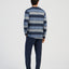 Pijama Hombre Largo Tapeta Algodón Punto Rayas - Azul 5598_39