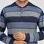 Pijama Hombre Largo Tapeta Algodón Punto Rayas - Azul 5598_39