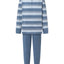 Pijama Hombre Largo Tapeta Algodón Punto Rayas - Azul 5600_35