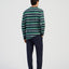 Pijama Hombre Largo Tapeta Algodón Punto Rayas - Verde 5601_40