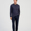 Pijama Hombre Largo Tapeta Algodón Punto Rayas - Azul 5602_39