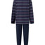 Pijama Hombre Largo Tapeta Algodón Punto Rayas - Azul 5602_39