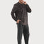Pijama Hombre Invierno Terciopelo Rayas - Gris 5743_22