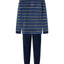 Pijama Hombre Invierno Terciopelo Rayas - Azul 5745_39