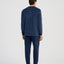 Pijama Hombre Invierno Terciopelo Rayas - Azul 5746_39