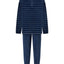 Pijama Hombre Invierno Terciopelo Rayas - Azul 5746_39