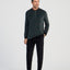 Pijama Hombre Invierno Terciopelo Rayas - Verde 5747_46