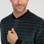 Pijama Hombre Invierno Terciopelo Rayas - Verde 5747_46