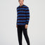 Pijama Hombre Invierno Terciopelo Rayas - Azul 5748_38